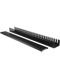 StarTech.com Vertical Cable Organizer with Finger Ducts - Vertical Cable Management Panel - Rack-Mount Cable Raceway - 0U - 6 ft