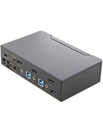 StarTech.com 2 Port HDMI KVM Switch 4K 60Hz UHD HDR, HDMI 2.0 Single Monitor, 2 Port USB 3.0 Hub, 4x USB HID, Audio, Hotkey Swit