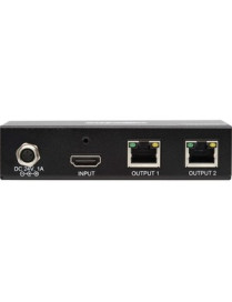 Tripp Lite B127A-002-BH 2-Port HDMI over Cat6 Splitter - 3840 × 2160 - 230 ft (70104 mm) Maximum Operating Distance - 1 x HDMI I