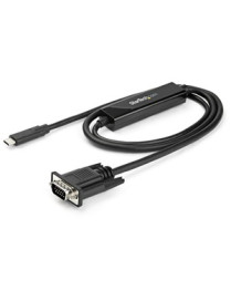 StarTech.com 3ft/1m USB C to VGA Cable - 1920x1200/1080p USB Type C DP Alt Mode to VGA Video Monitor Adapter Cable -Works w/ Thu