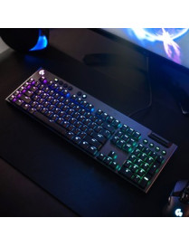 Logitech G815 LIGHTSYNC RGB Mechanical Gaming Keyboard with Low Profile GL Clicky key switch, 5 programmable G-keys,USB Passthro