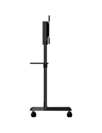 StarTech.com Mobile TV Cart, Portable Rolling TV Stand, 37-70 inch VESA Display Mount (154lb/70kg), Shelf & Storage, Rotate/Tilt