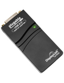 Plugable USB 2.0 to DVI/VGA/HDMI Video Graphics Adapter for Multiple Monitors - USB 2.0 - 1 x DVI Video Male - 1920 x 1080 Suppo