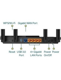 Tp Link TP-Link Archer AX55 Wi-Fi 6 IEEE 802.11ax Ethernet Wireless Router - Dual Band - 2.40 GHz ISM Band - 5 GHz UNII Band - 4