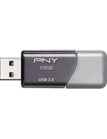 PNY 128GB USB 3.0 (3.1 Gen 1) Type A Flash Drive - 128 GB - USB 3.0 (3.1 Gen 1) - 190 MB/s Read Speed - 130 MB/s Write Speed - S