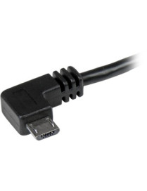 StarTech.com 1m 3 ft Micro-USB Cable with Right-Angled Connectors - M/M - USB A to Micro B Cable - Charge and sync your Micro-US