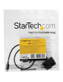 StarTech.com USB C To SATA Adapter - for 2.5" SATA Drives - UASP - External Hard Drive Cable - USB Type C to SATA Adapter - Get 