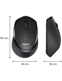 Logitech SILENT PLUS M330 Mouse - Mechanical - Cable - Black - 1 Pack - USB - 1000 dpi - Scroll Wheel - 3 Button(s) - Right-hand