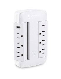 Cyber Power CyberPower Professional 6-Outlet Surge Suppressor/Protector - 6 x NEMA 5-15R, 2 x USB - 900 J - 125 V AC Input