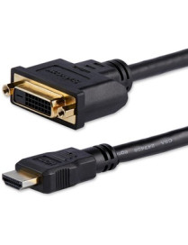 StarTech.com 8in HDMI® to DVI-D Video Cable Adapter - HDMI Male to DVI Female - Connect a DVI-D device to an HDMI-enabled device