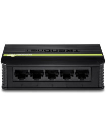 TRENDnet 5-Port Unmanaged 10/100 Mbps GREENnet Ethernet Desktop Plastic Housing Switch 5 x 10/100 Mbps Ports 1Gbps Switching Cap