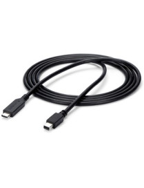 StarTech.com 6 ft. / 1.8 m USB-C to Mini DisplayPort Cable - 4K 60Hz - Black - USB 3.1 Type-C to Mini DP Adapter Cable - mDP Cab