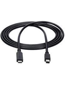 StarTech.com 6 ft. / 1.8 m USB-C to Mini DisplayPort Cable - 4K 60Hz - Black - USB 3.1 Type-C to Mini DP Adapter Cable - mDP Cab