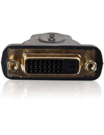 C2G Velocity DVI-D Female to HDMI Male Inline Adapter - 1 x 24-pin DVI-D Digital Video Female - 1 x HDMI Digital Audio/Video Mal