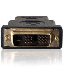 C2G Velocity DVI-D Male to HDMI Female Inline Adapter - 1 x DVI-D (Single-Link) Digital Video Male - 1 x HDMI Digital Audio/Vide