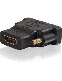 C2G Velocity DVI-D Male to HDMI Female Inline Adapter - 1 x DVI-D (Single-Link) Digital Video Male - 1 x HDMI Digital Audio/Vide