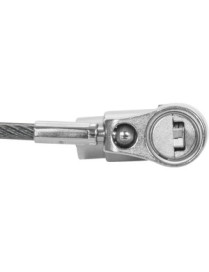 Targus DEFCON Ultimate Universal Keyed Single Head Lock, Retail - Silver - Galvanized Steel - 6.5 ft - For Monitor, Notebook, Do