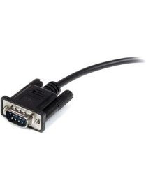 StarTech.com 1m Black Straight Through DB9 RS232 Serial Cable - M/F - Extend the connection between your DB9 serial devices by u