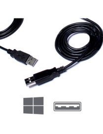 Plugable USB 2.0 Windows Transfer Cable - 6 ft USB Data Transfer Cable for PC, Computer, MAC - First End: 1 x USB 2.0 Type A - M