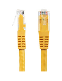 StarTech.com 3ft CAT6 Ethernet Cable - Yellow Molded Gigabit - 100W PoE UTP 650MHz - Category 6 Patch Cord UL Certified Wiring/T