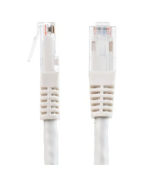 StarTech.com 10ft CAT6 Ethernet Cable - White Molded Gigabit - 100W PoE UTP 650MHz - Category 6 Patch Cord UL Certified Wiring/T