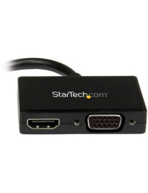 StarTech.com Travel A/V Adapter: 2-in-1 Mini DisplayPort to HDMI or VGA Converter - Connect a Mini DisplayPort-equipped PC or Ma