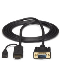 StarTech.com HDMI to VGA Cable - 10 ft / 3m - 1080p - 1920 x 1200 - Active HDMI Cable - Monitor Cable - Computer Cable - Elimina