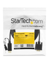 StarTech.com HDMI to VGA Cable - 3 ft / 1m - 1080p - 1920 x 1200 - Active HDMI Cable - Monitor Cable - Computer Cable - Eliminat