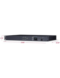 Cyber Power CyberPower Switched ATS PDU PDU24005 10-Outlets PDU - Metered - NEMA L5-20P - 10 x NEMA 5-20R - 120 V AC - 1U - Hori