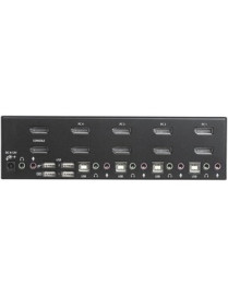 StarTech.com 4 Port Dual DisplayPort KVM Switch - DisplayPort 1.2 KVM - 4K 60Hz - This 4 port Dual DisplayPort KVM switch combin