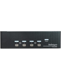 StarTech.com 4 Port Dual DisplayPort KVM Switch - DisplayPort 1.2 KVM - 4K 60Hz - This 4 port Dual DisplayPort KVM switch combin