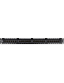 TRENDnet 24-Port Cat6A Shielded 1U Patch Panel, 19" 1U Rackmount Housing, Compatible With Cat5e, Cat6, And Cat6A Cabling, Ethern