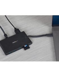 StarTech.com USB C Multiport Adapter - USB Type-C Mini Dock with HDMI 4K or VGA Video - 100W PD Passthrough, 3x USB 3.0, GbE, SD