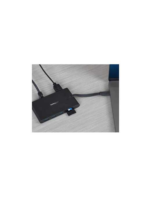 StarTech.com USB C Multiport Adapter - USB Type-C Mini Dock with HDMI 4K or VGA Video - 100W PD Passthrough, 3x USB 3.0, GbE, SD