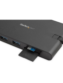 StarTech.com USB C Multiport Adapter - USB Type-C Mini Dock with HDMI 4K or VGA Video - 100W PD Passthrough, 3x USB 3.0, GbE, SD