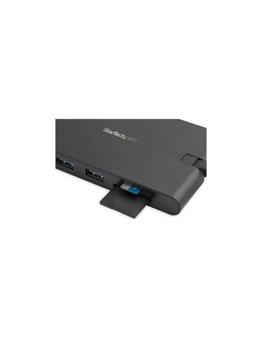 StarTech.com USB C Multiport Adapter - USB Type-C Mini Dock with HDMI 4K or VGA Video - 100W PD Passthrough, 3x USB 3.0, GbE, SD