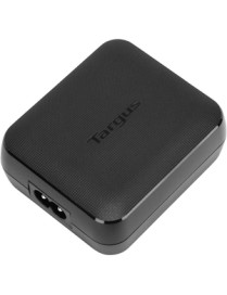 Targus 65W USB-C/USB-A Charger - 65 W - 120 V AC, 230 V AC Input - 5 V DC/3 A, 9 V DC, 12 V DC, 15 V DC, 20 V DC Output - Black