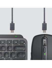 Logitech MX Keys Mini Combo for Business Wireless Mouse and Keyboard Combo - USB Wireless Bluetooth/RF Keyboard - 79 Key - Engli