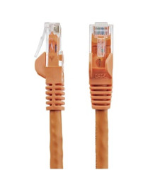 StarTech.com 25ft CAT6 Ethernet Cable - Orange Snagless Gigabit - 100W PoE UTP 650MHz Category 6 Patch Cord UL Certified Wiring/