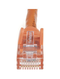 StarTech.com 25ft CAT6 Ethernet Cable - Orange Snagless Gigabit - 100W PoE UTP 650MHz Category 6 Patch Cord UL Certified Wiring/