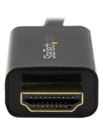 StarTech.com Mini DisplayPort to HDMI Converter Cable - 6 ft (2m) - 4K - Eliminate clutter by connecting your PC directly to an 