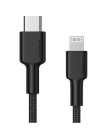 Eva Groups AUKEY USB-C to Lightning PD Charging Cable - 3.9 ft Lightning/USB-C Data Transfer Cable for iPhone, MacBook, iPad Pro