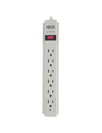 Tripp Lite 6-Outlets, 8-Ft Cord, 990 Joule Strip, Flat Plug - Protect It! Surge Suppressor - 6 x NEMA 5-15R - 1.88 kVA - 990 J -