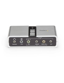 StarTech.com 7.1 USB Audio Adapter External Sound Card - Turn your laptop or desktop computer into a 7.1-channel home theater-re