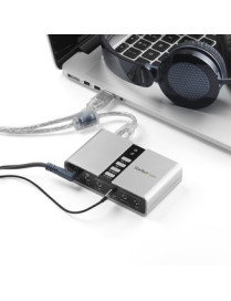 StarTech.com 7.1 USB Audio Adapter External Sound Card - Turn your laptop or desktop computer into a 7.1-channel home theater-re