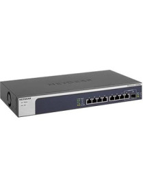 Netgear XS508M Ethernet Switch - 8 Ports - 2 Layer Supported - Modular - Twisted Pair, Optical Fiber - Desktop, Rack-mountable -