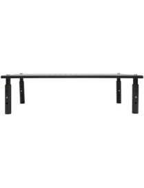 Tripp Lite Monitor Riser for Desk, 18 x 11 in. - Height Adjustable, Metal, Black - 20 kg Load Capacity - 4.30" (109.22 mm) Heigh