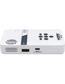 AAXA LED Pico Projector with 80 Minute Battery Life, mini-HDMI, mini-VGA, 15,000 hour LED Life, and Media Player - 1280 x 720 - 