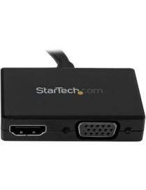 StarTech.com Travel A/V Adapter: 2-in-1 DisplayPort to HDMI or VGA - Connect your DisplayPort equipped computer system to an HDM