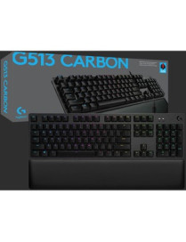 Logitech G513 CARBON LIGHTSYNC RGB Mechanical Gaming Keyboard with GX Red switches (Linear) - Cable Connectivity - USB 2.0 Inter